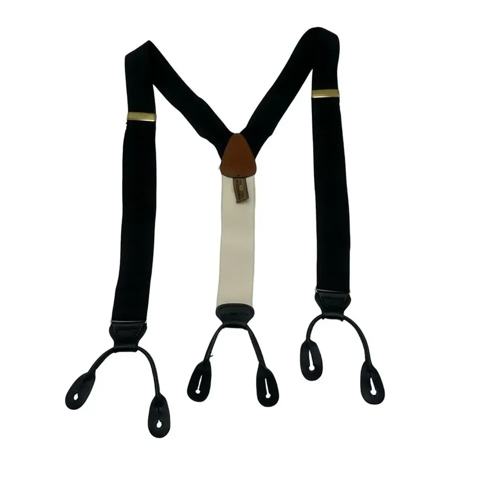 TRAFALGAR  Men's  Black  Suspenders